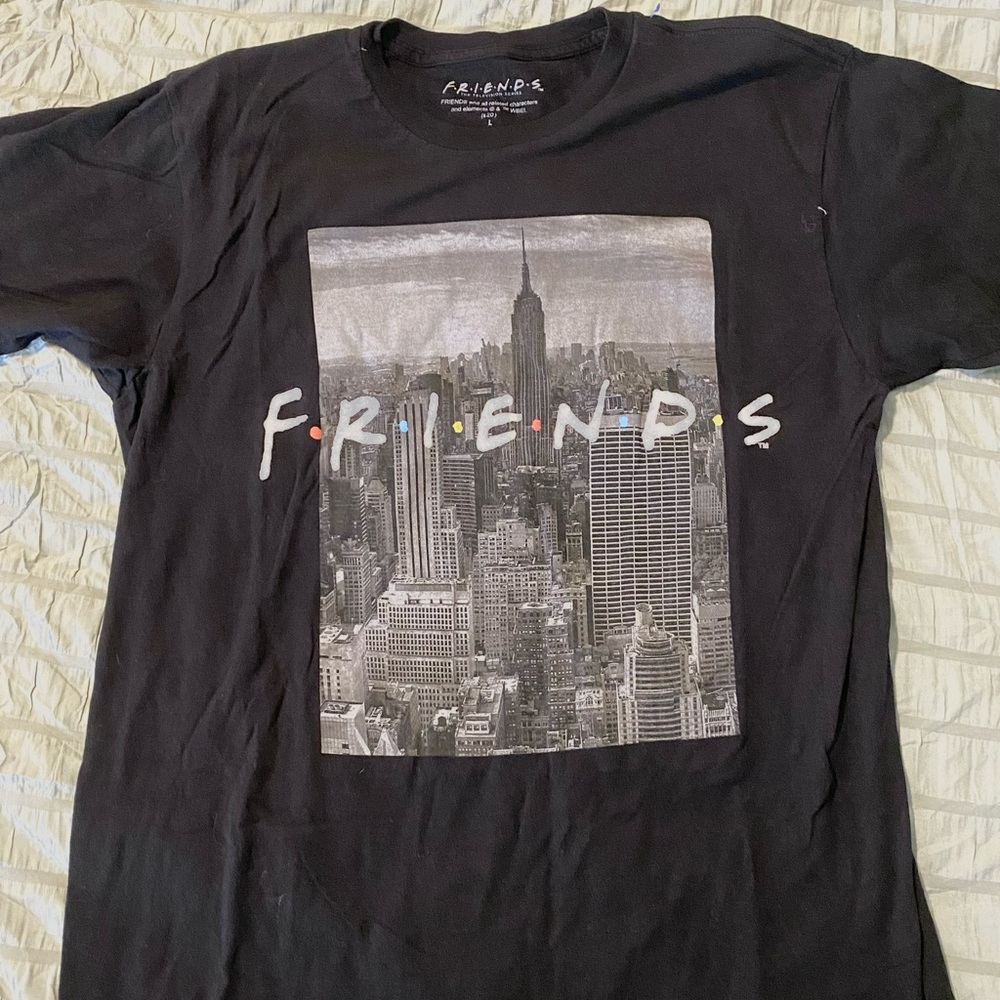 Friends TV Show Black Tshirt Large